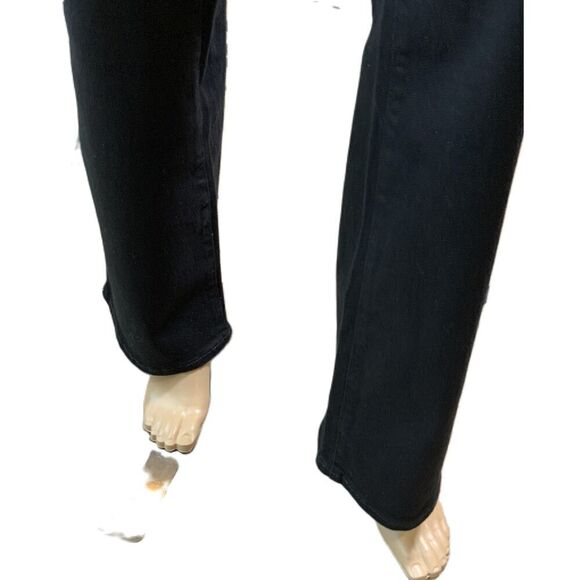 Old Navy Black Mid-Rise Kicker Boot-Cut Casual Academia Preppy Womens Pants 18 - Picture 3 of 15